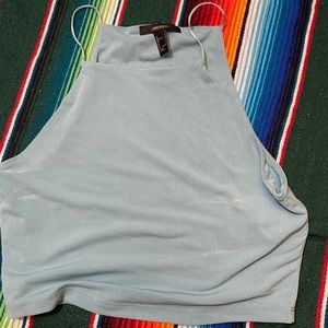 FOREVER 21 silk crop top